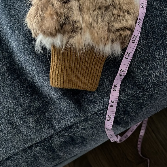 Authentic Two-Tone Rabbit Fur Jacket Size Small - Picture 7 of 13